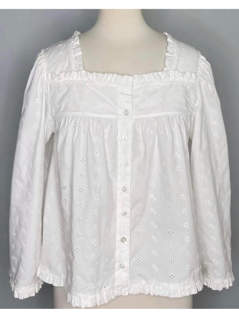 DOEN Lunaria Blouse In Salt - Women's Large NWOT
